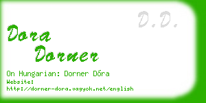dora dorner business card